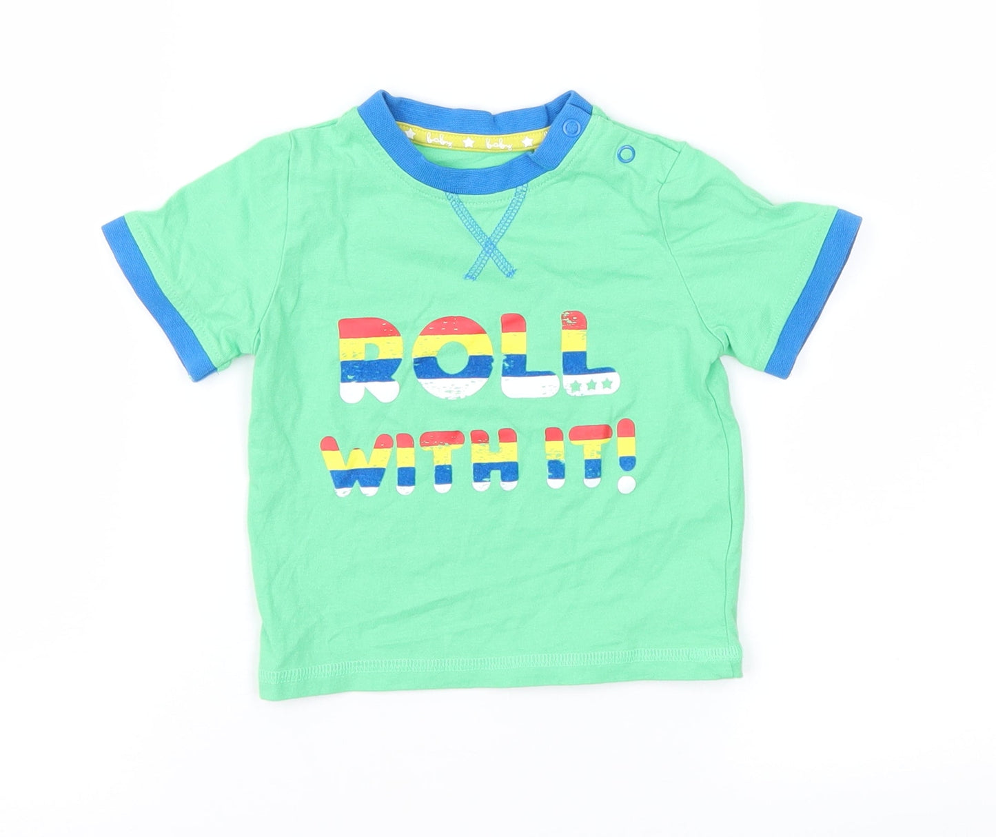 TU Baby Green   Basic T-Shirt Size 6-9 Months