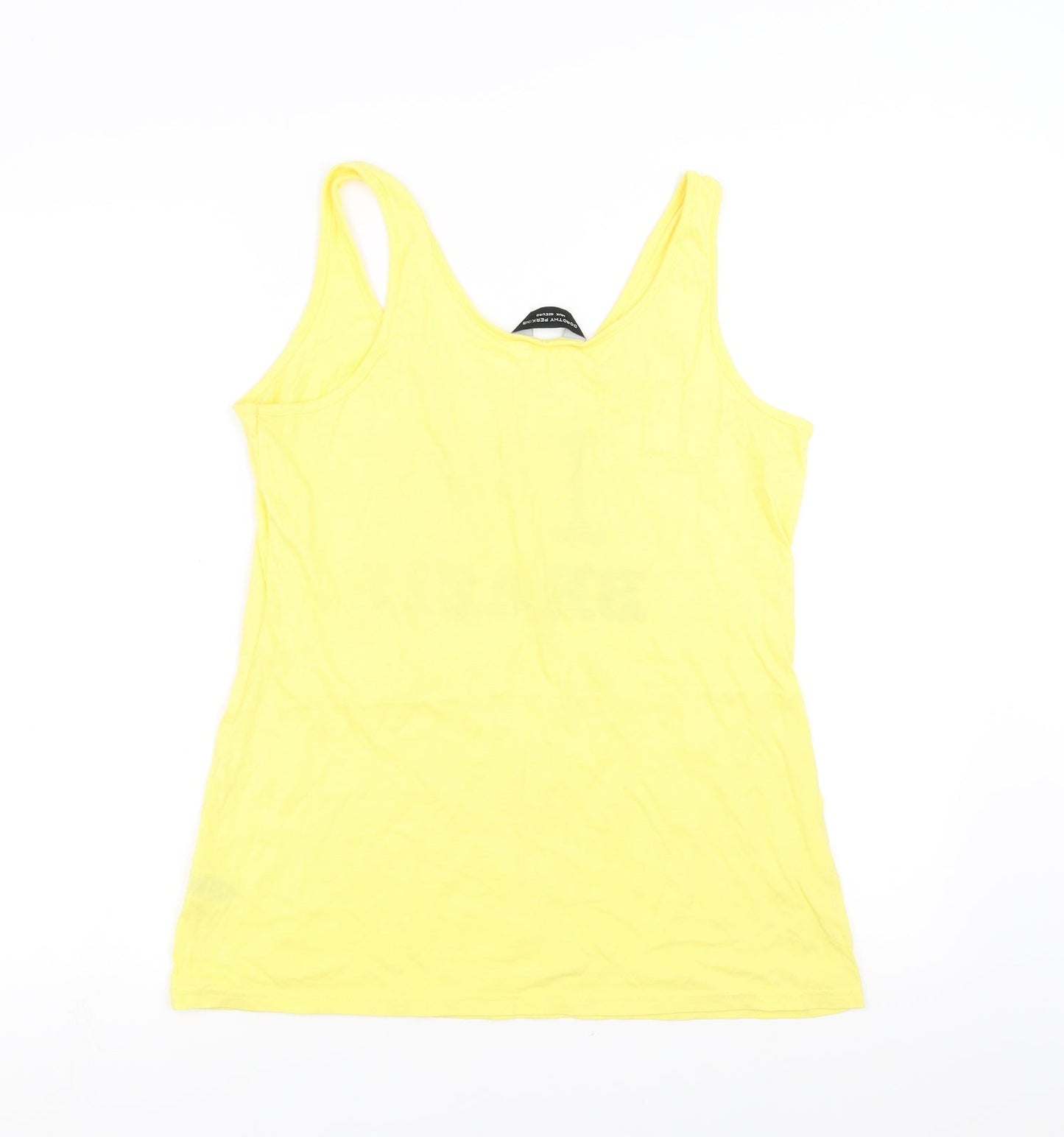 Dorothy Perkins Womens Yellow   Basic Tank Size 14  - i heart brazil