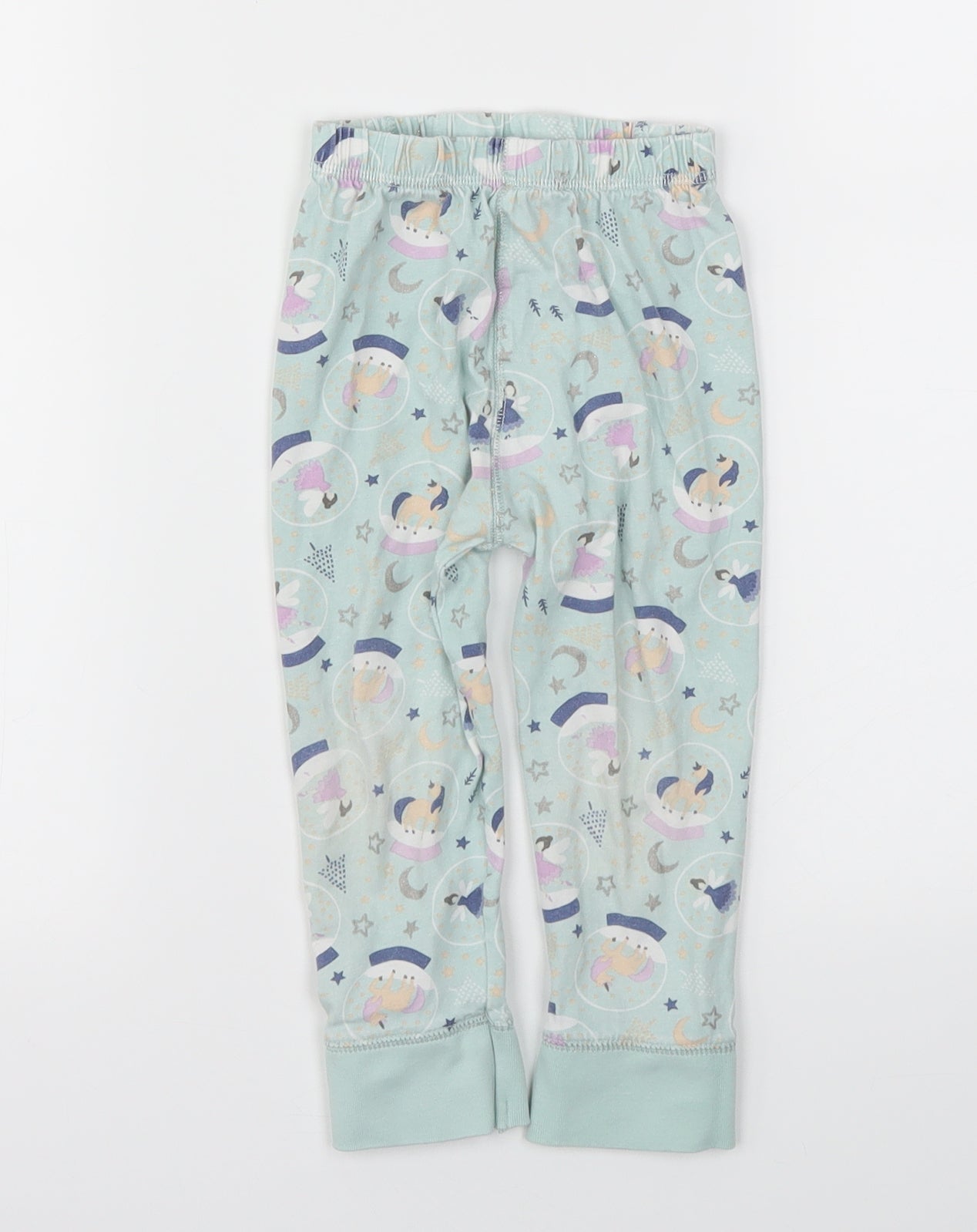 TU Girls Blue Animal Print  Jogger Trousers Size 2-3 Years