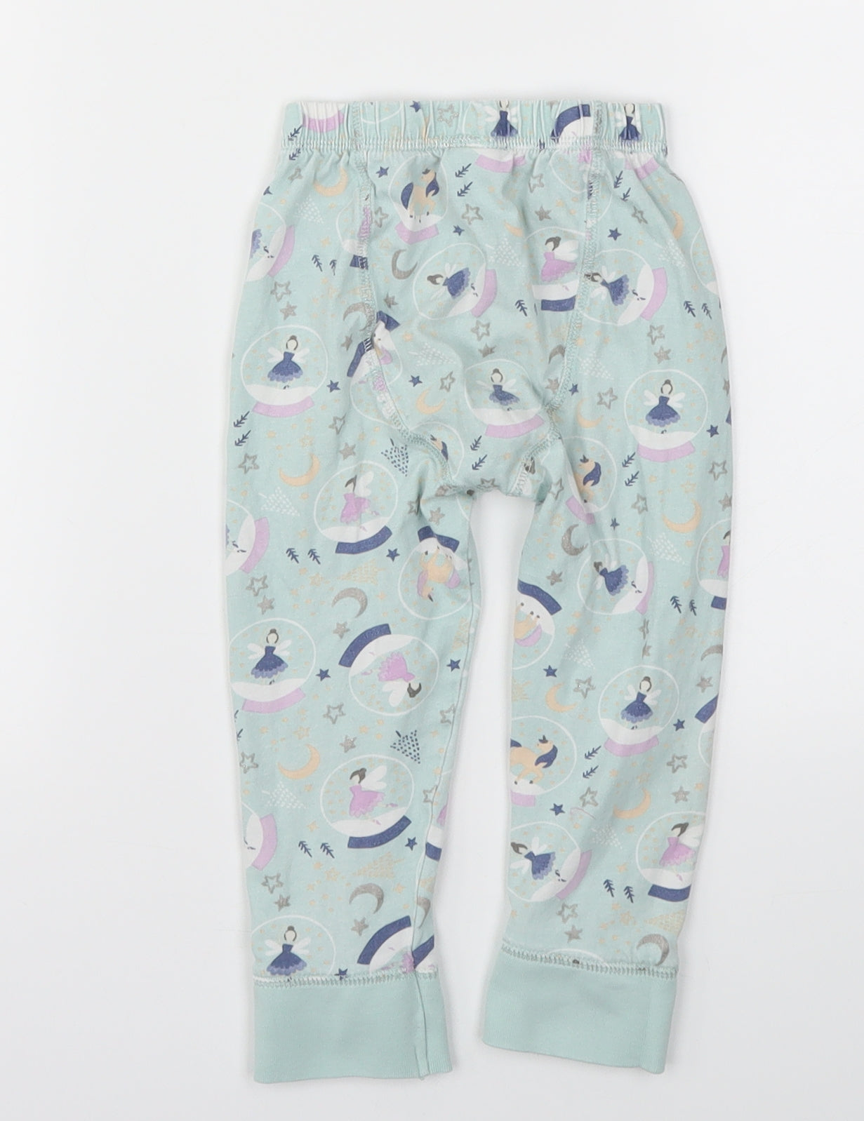 TU Girls Blue Animal Print  Jogger Trousers Size 2-3 Years