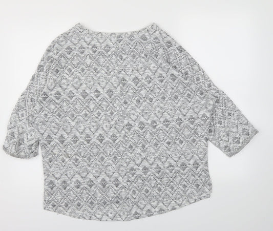 Papaya Womens Grey   Basic T-Shirt Size L
