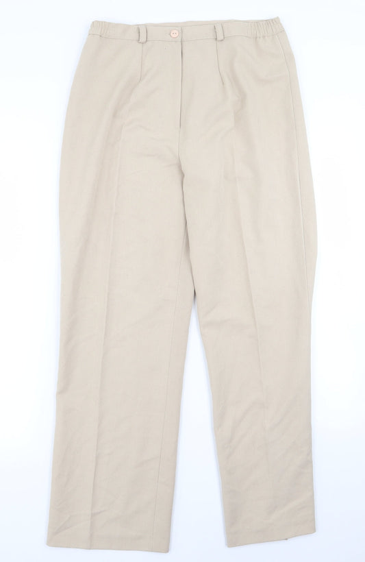 vincl Womens Beige   Trousers  Size 10 L24 in
