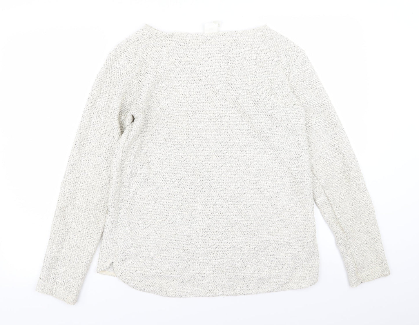 H&M Womens White   Pullover Jumper Size S