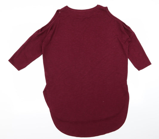 Papaya Womens Red   T-Shirt Dress  Size S