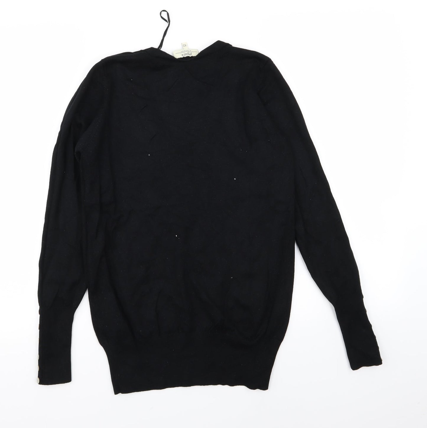 Papaya Womens Black   Pullover Jumper Size 12
