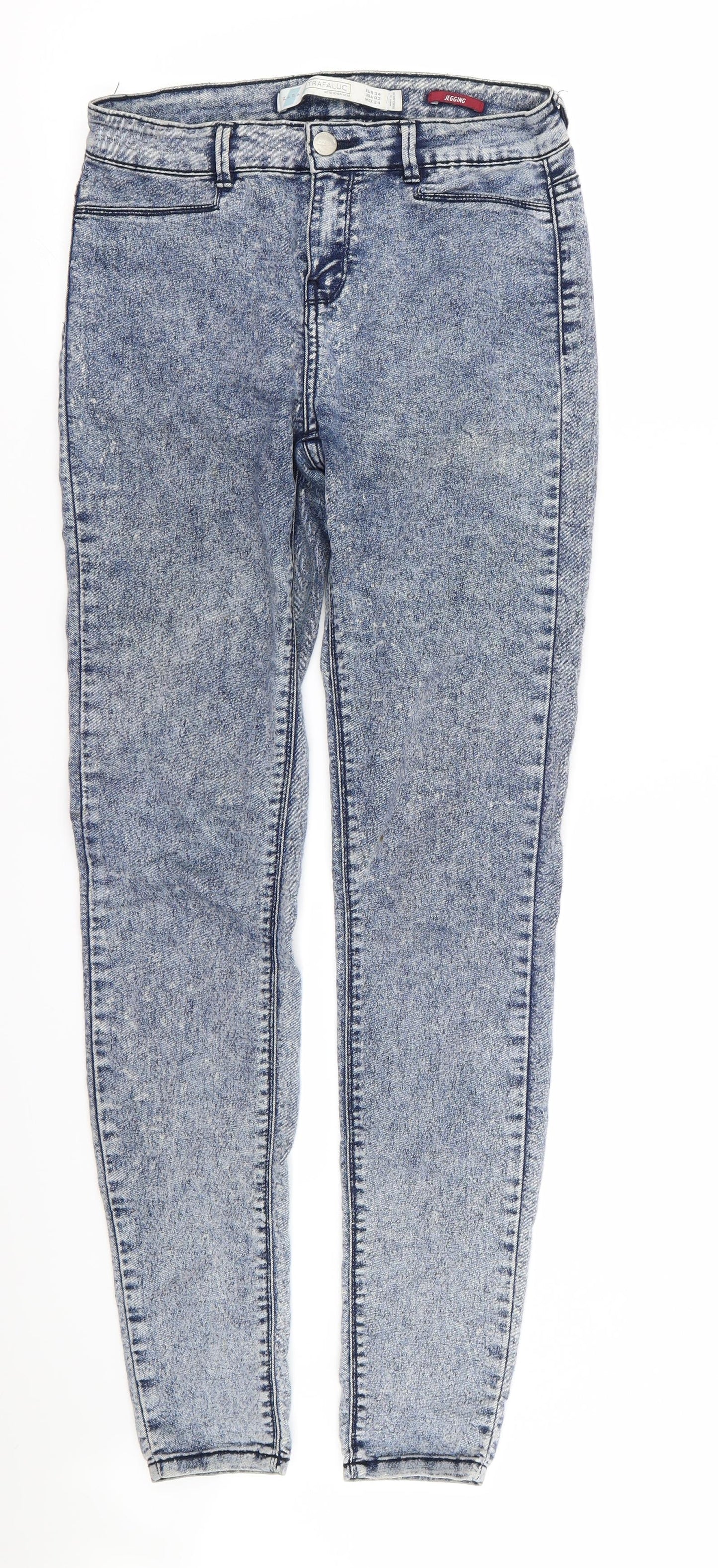 Zara Womens Blue   Jegging Leggings Size 6 L31 in