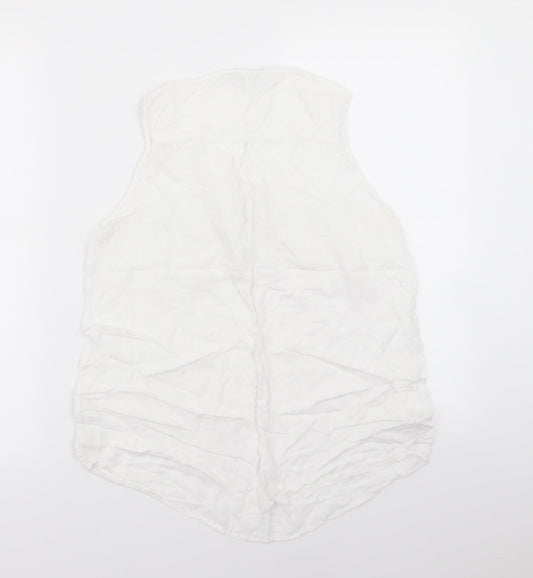 New Look Womens White   Basic Tank Size 10