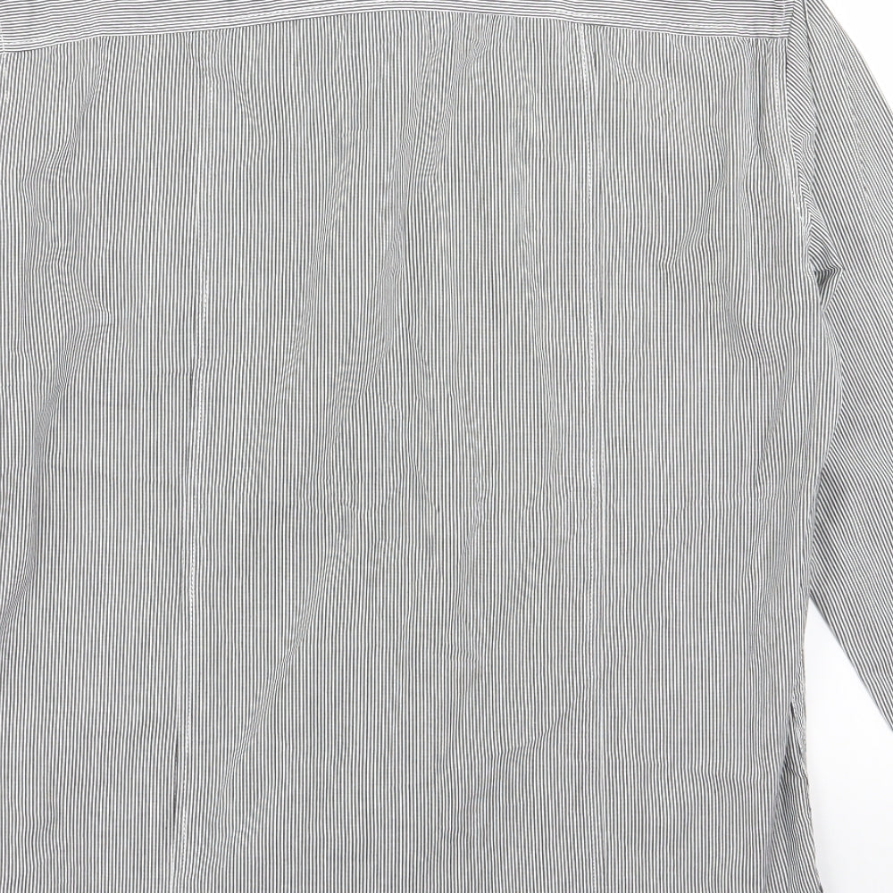 giogoi Mens Black Striped   Button-Up Size S