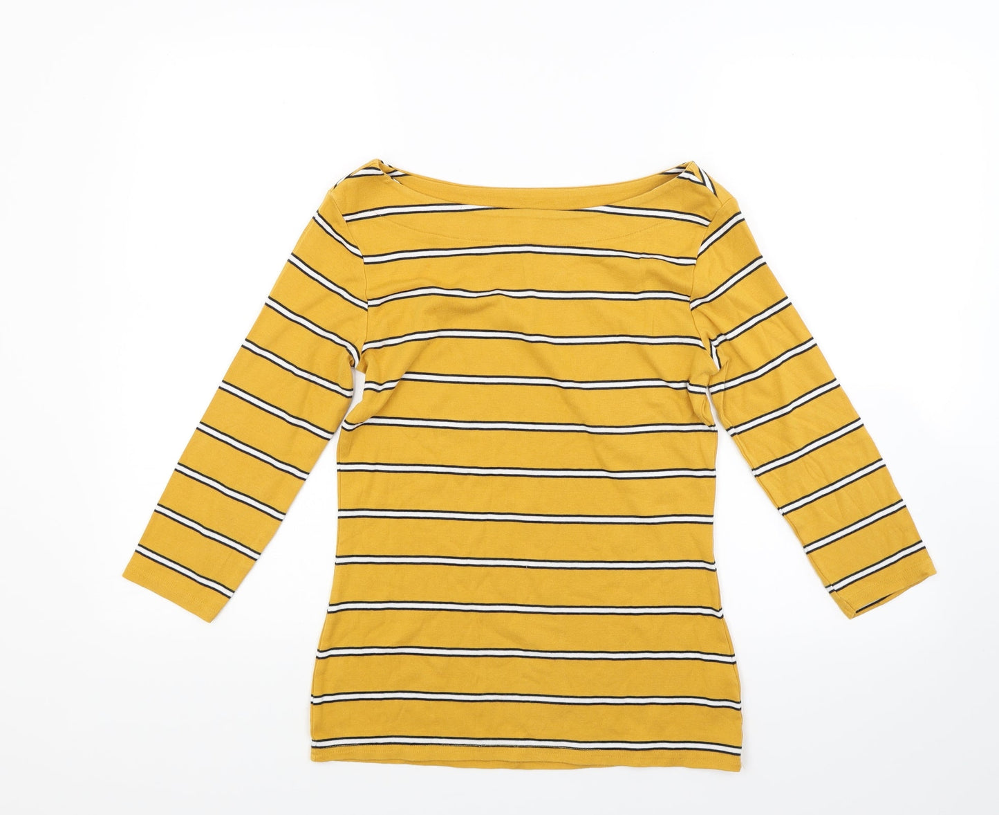 Nutmeg Womens Orange Striped  Pullover Sweatshirt Size 10