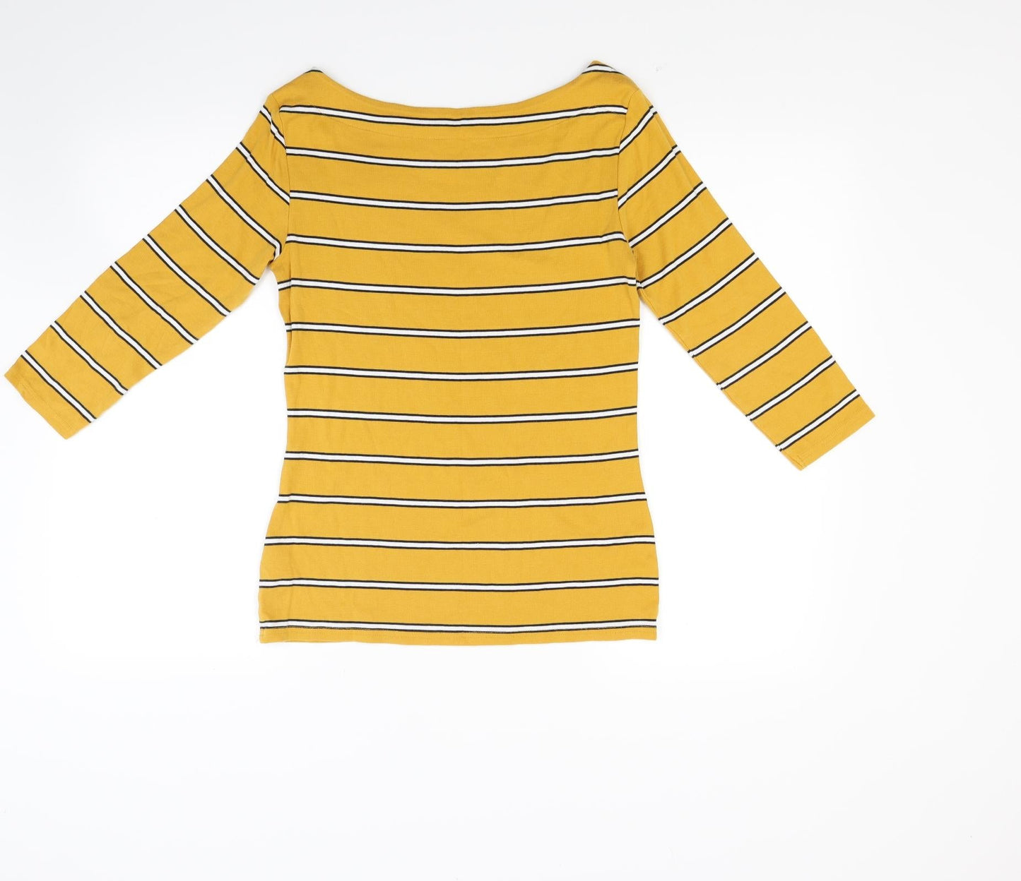 Nutmeg Womens Orange Striped  Pullover Sweatshirt Size 10