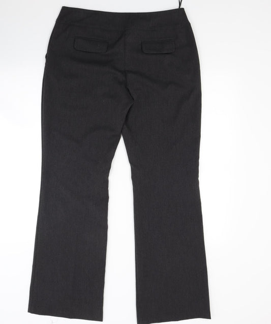 Dorothy Perkins Womens Grey   Trousers  Size 12 L29 in