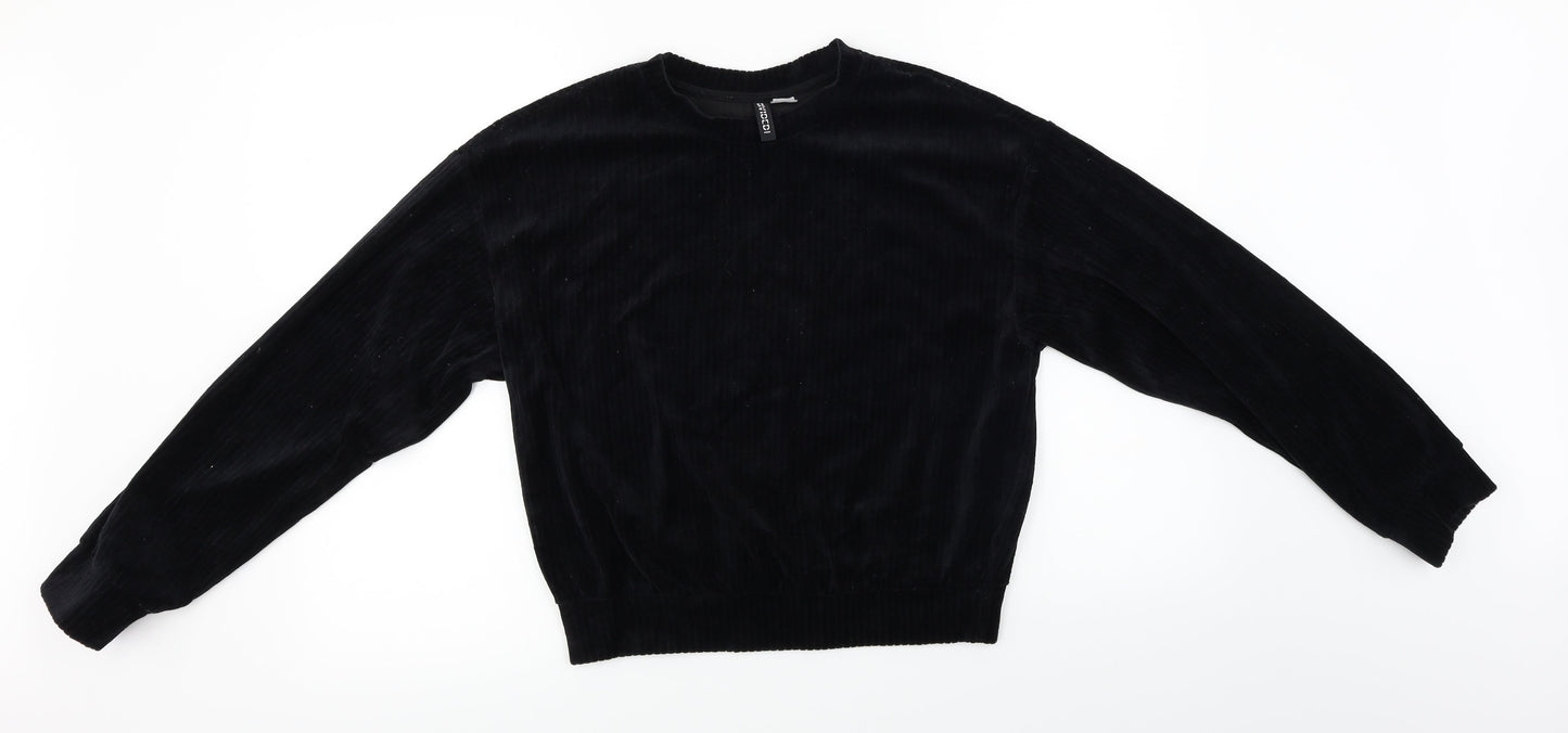 H&M  Womens Black   Pullover Jumper Size S