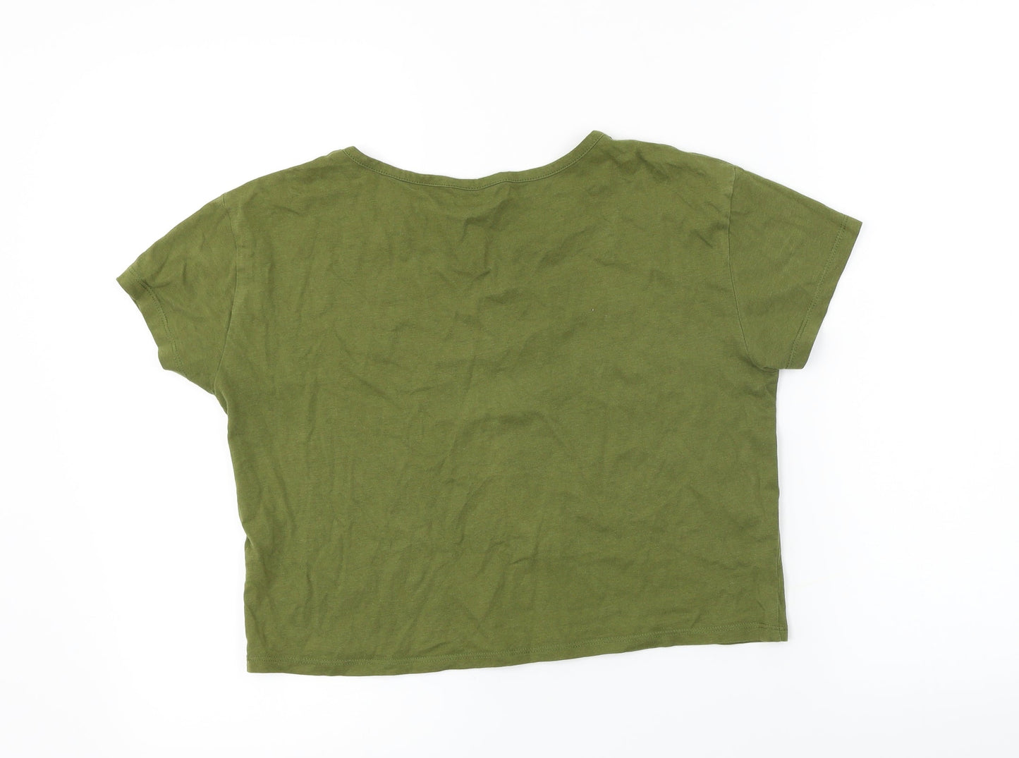 M&Co Girls Green   Basic T-Shirt Size 13 Years