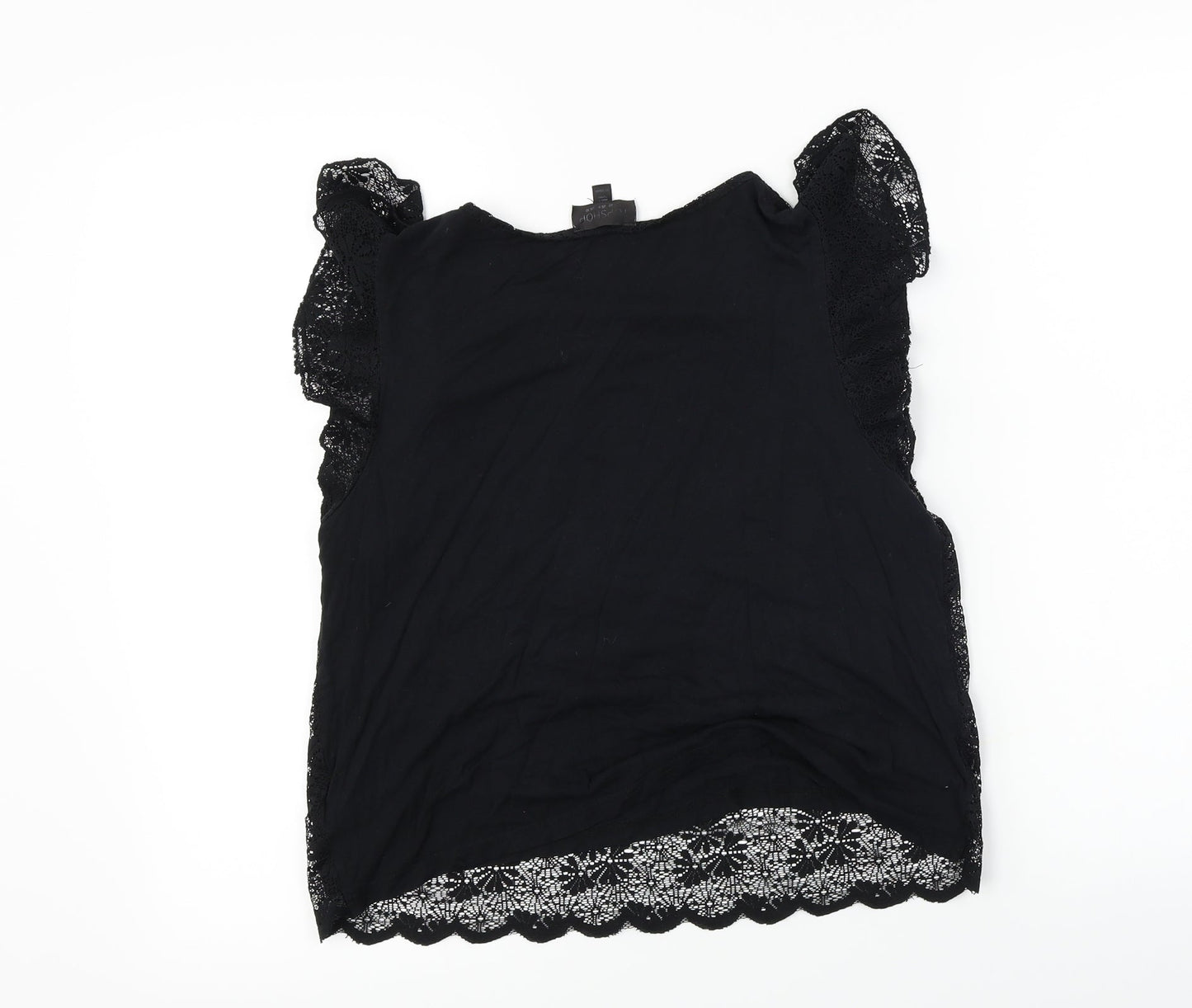 Topshop  Womens Black   Basic T-Shirt Size 10