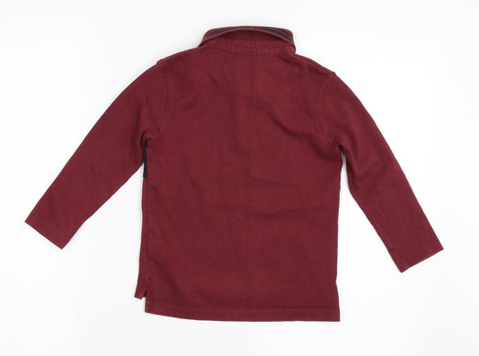 Preworn Boys Red   Basic T-Shirt Size 4 Years