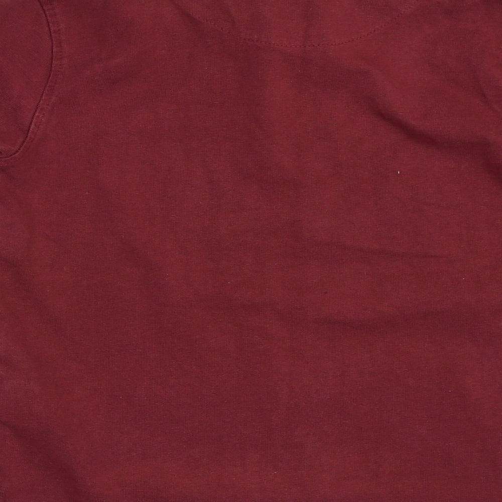 Preworn Boys Red   Basic T-Shirt Size 4 Years