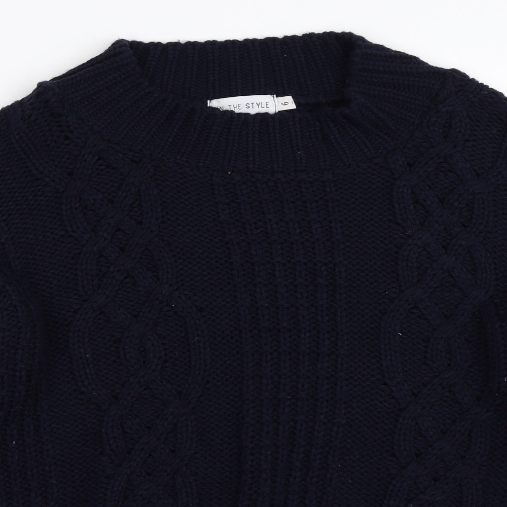 In the Style Womens Blue   Pullover Jumper Size 6