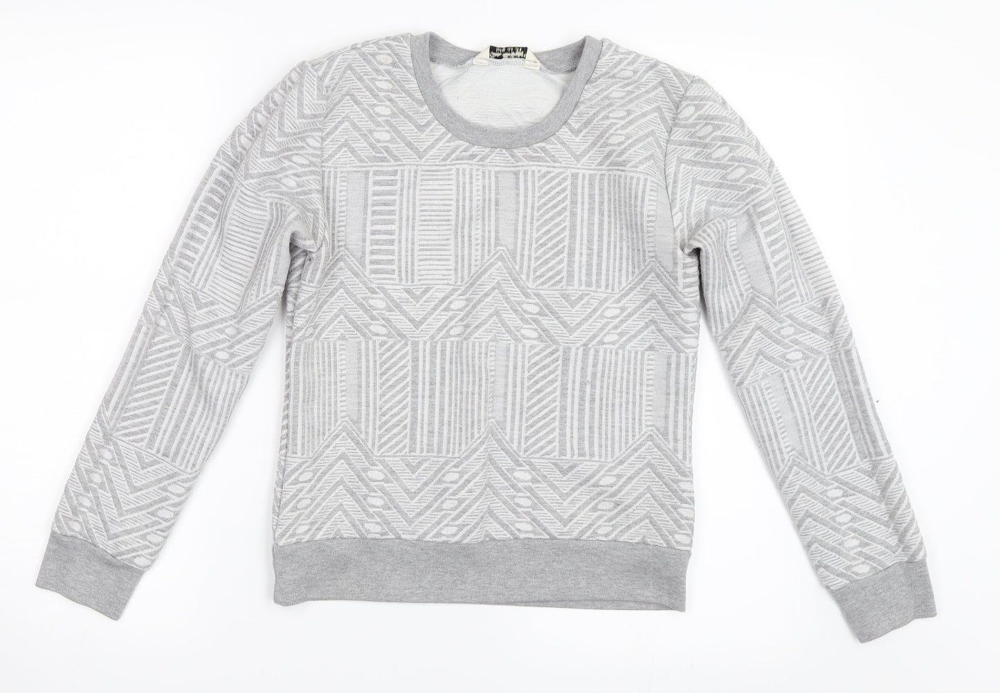 Miss Selfridge Womens Grey   Pullover Sweatshirt Size 8