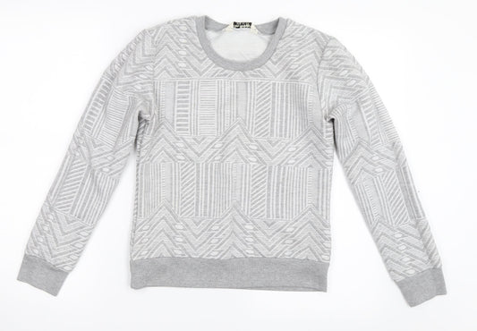 Miss Selfridge Womens Grey   Pullover Sweatshirt Size 8