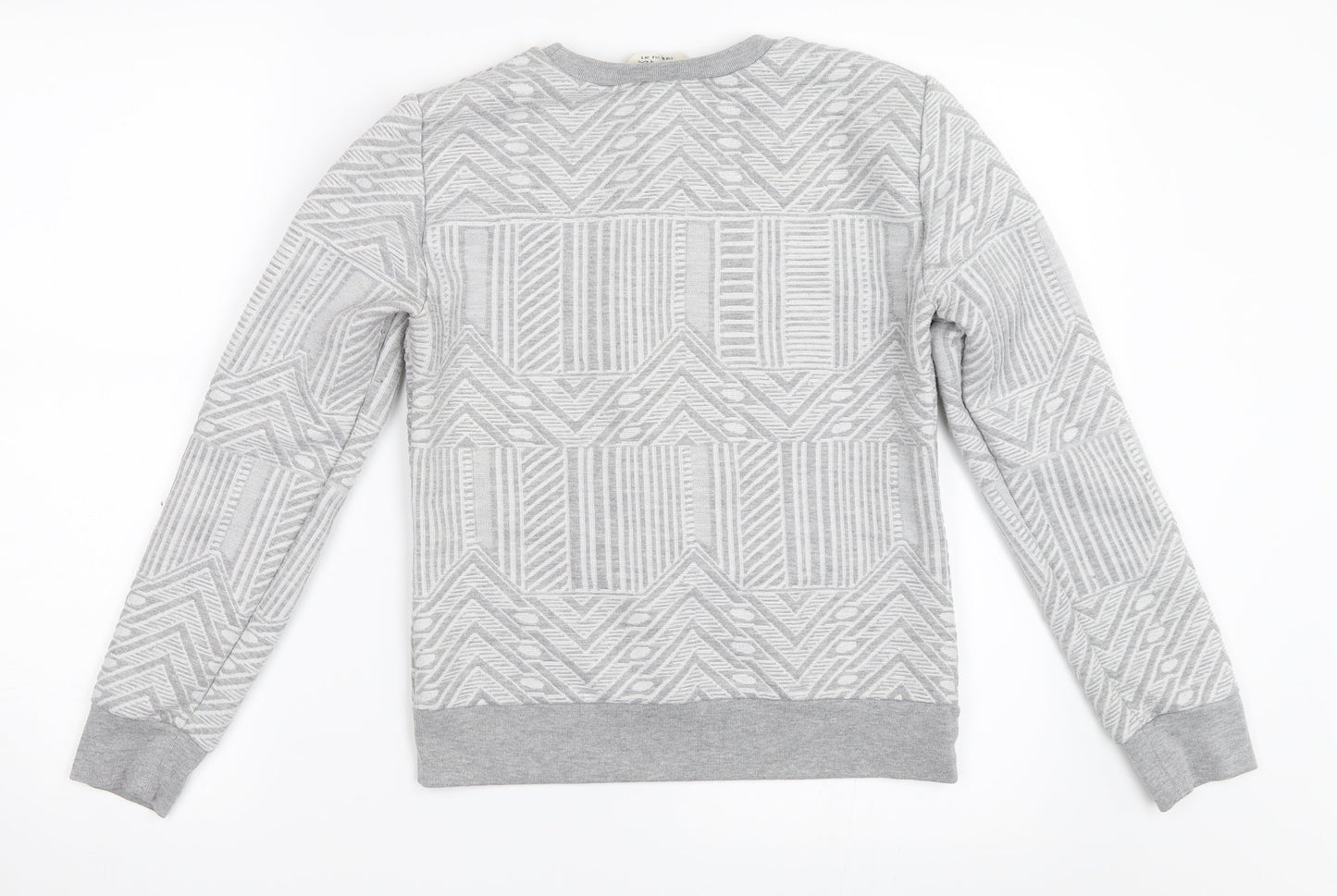Miss Selfridge Womens Grey   Pullover Sweatshirt Size 8