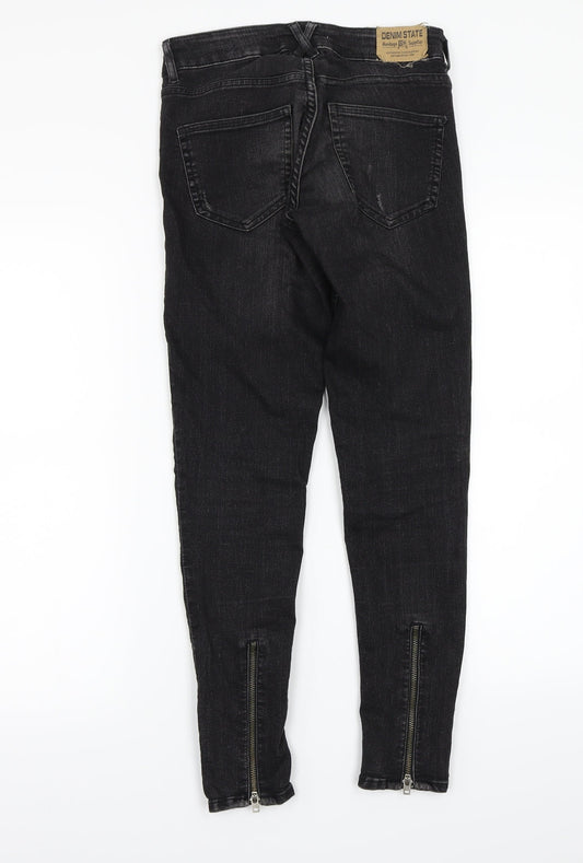 H&M Womens Black   Skinny Jeans Size 4 L26 in