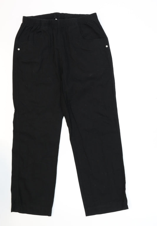 Signature Womens Blue   Trousers  Size L L27 in