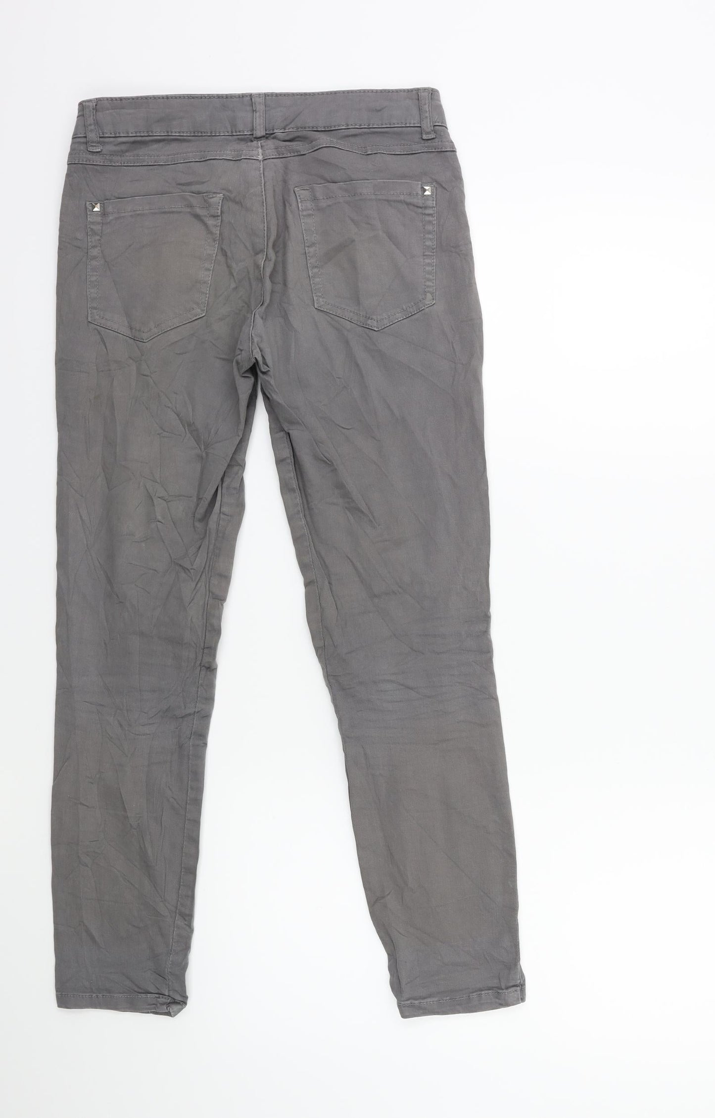 RESERVED Womens Grey  Denim Skinny Jeans Size 6 L27 in
