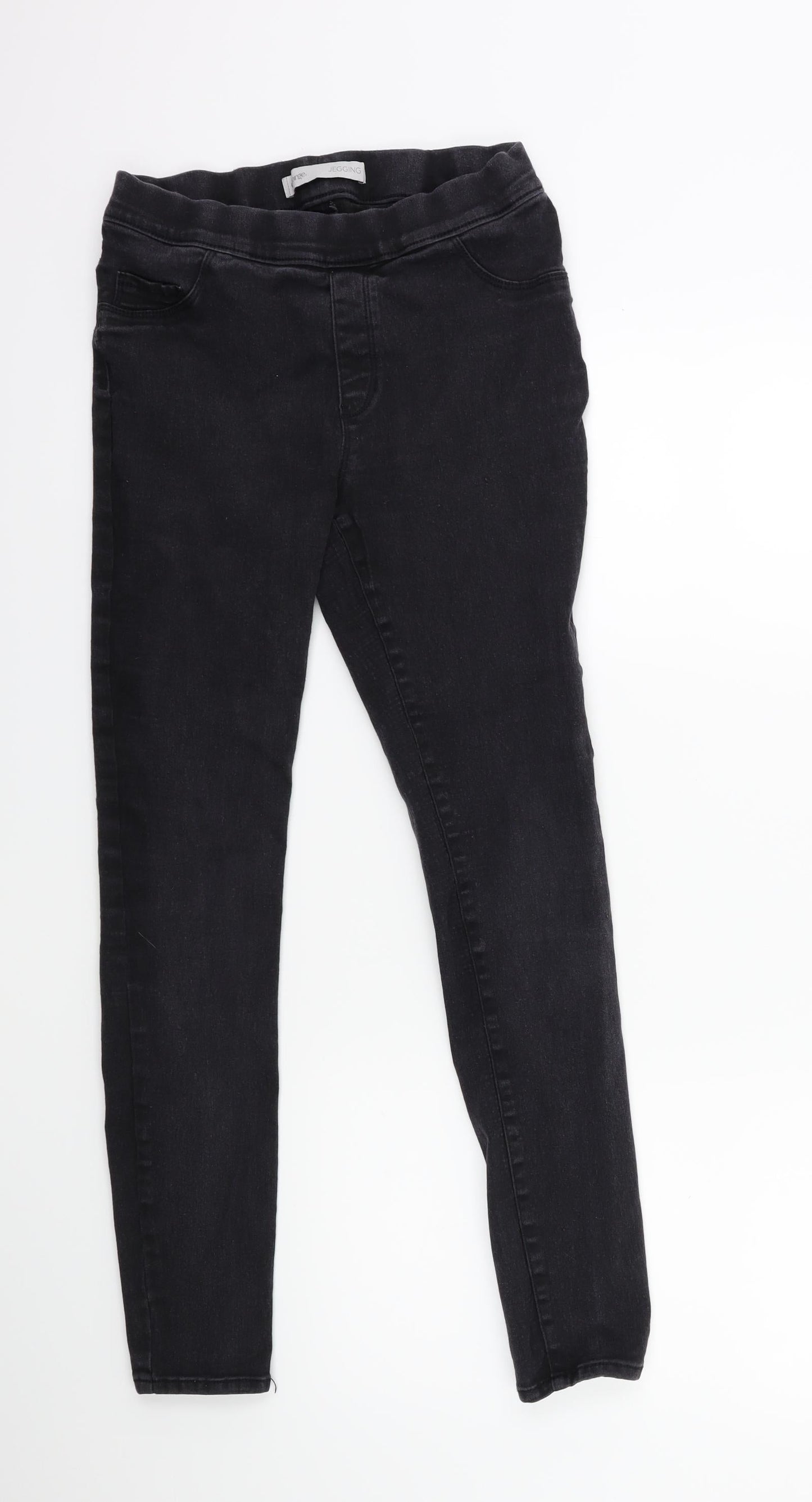 George Womens Black  Denim Jegging Jeans Size 10 L26 in