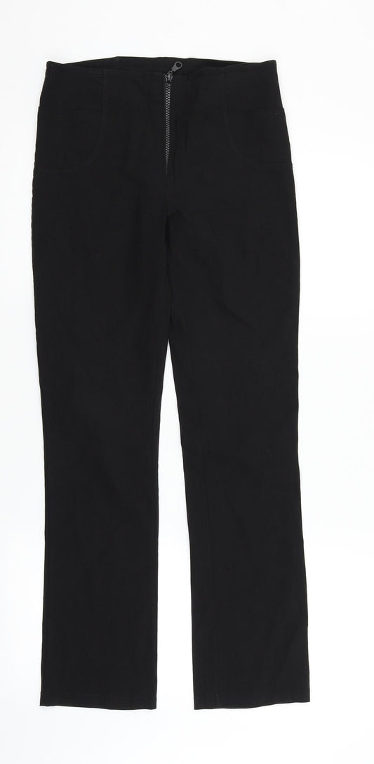 Preworn Womens Black   Trousers  Size 10 L30 in