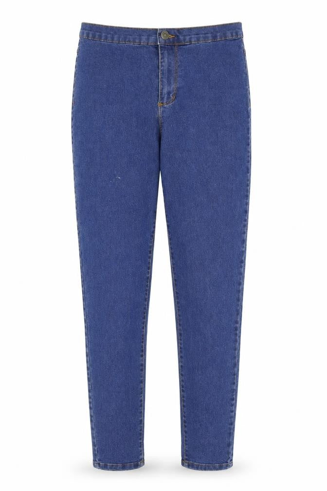 Denim & Co. Womens Blue   Straight Jeans Size 12 L28 in