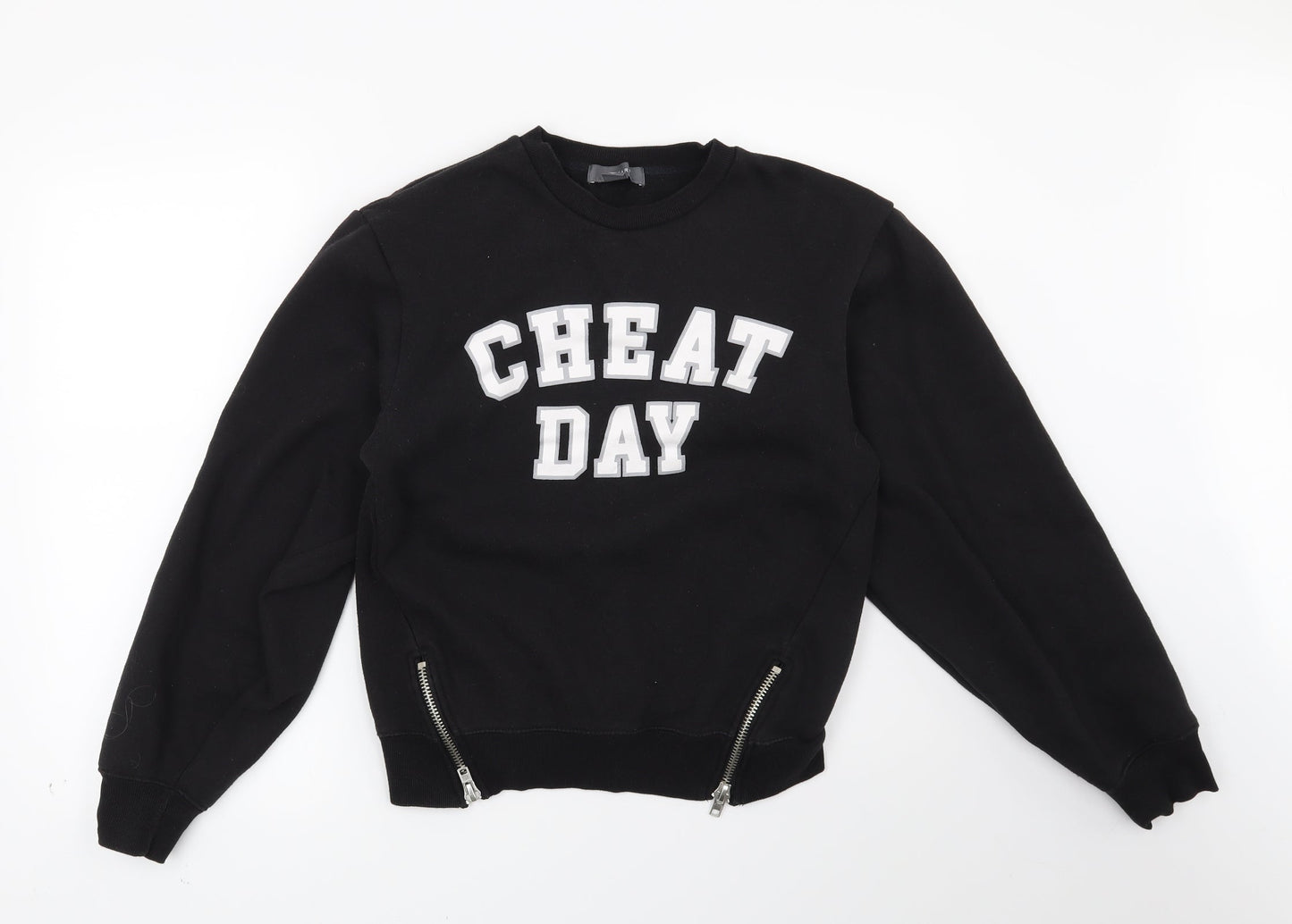 Primark Womens Black   Pullover Sweatshirt Size 6  - Cheat Day