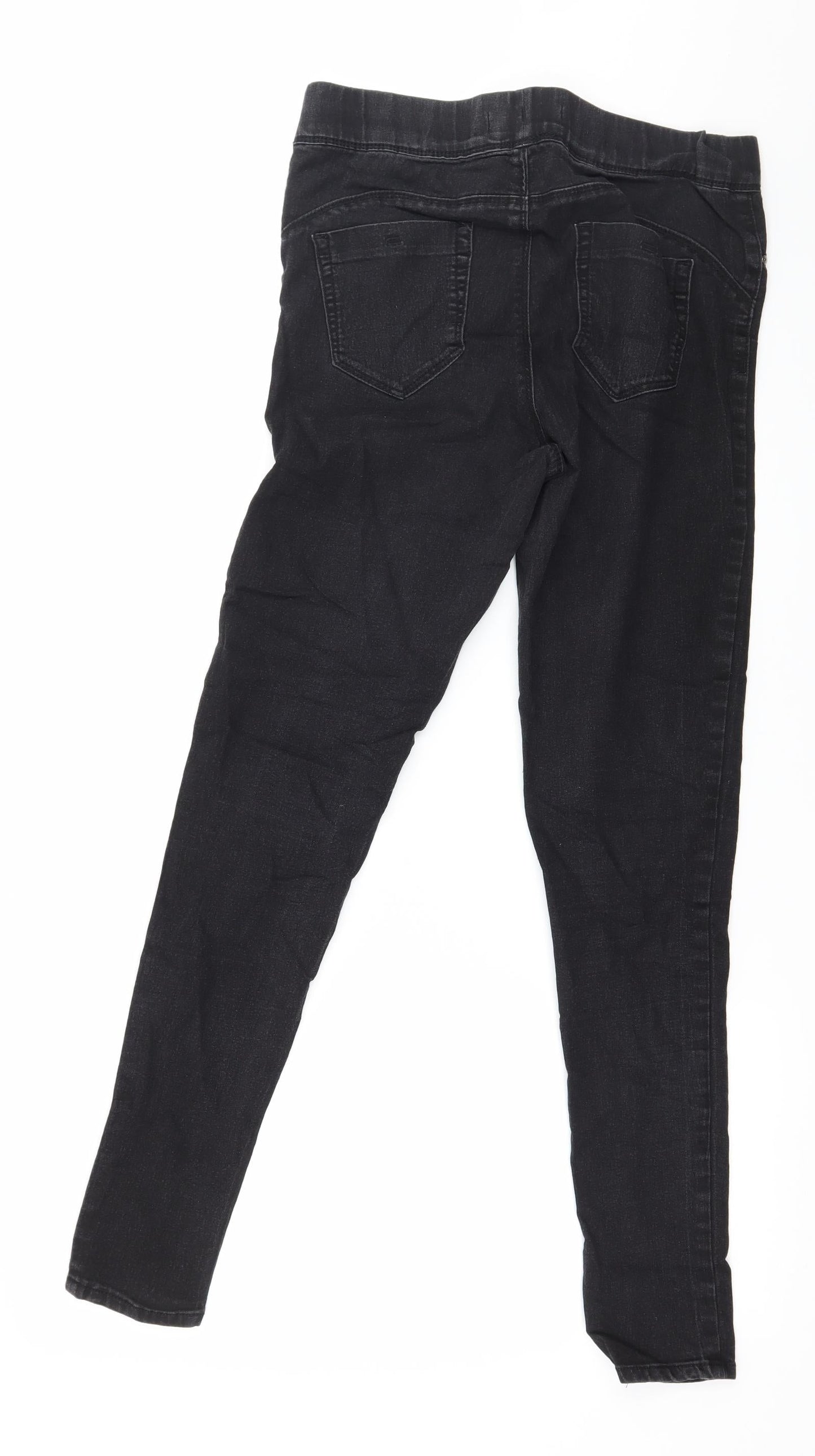 Denim & Co. Womens Grey  Denim Jegging Jeans Size 10 L28 in