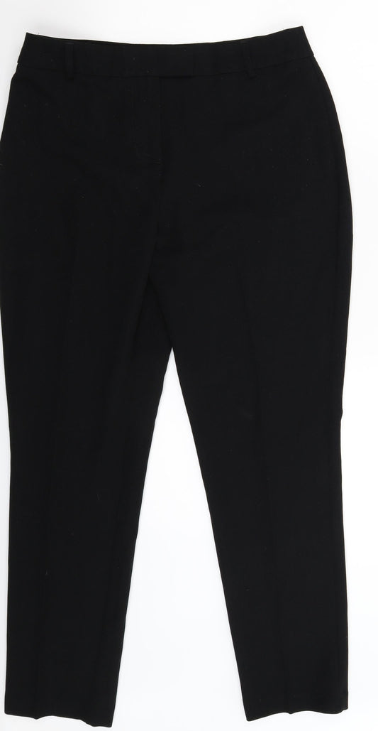 Papaya Womens Black   Trousers  Size 12 L29 in
