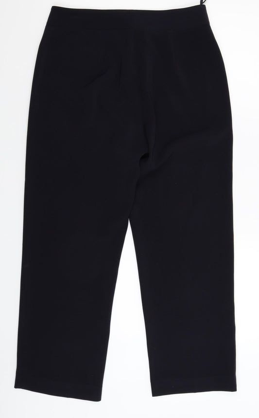 Per Una Womens Blue   Dress Pants Trousers Size 12 L28 in