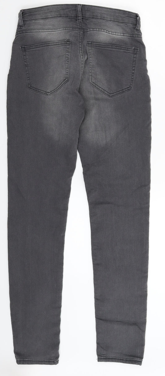 H&M Womens Grey  Denim Jegging Jeans Size 10 L29 in