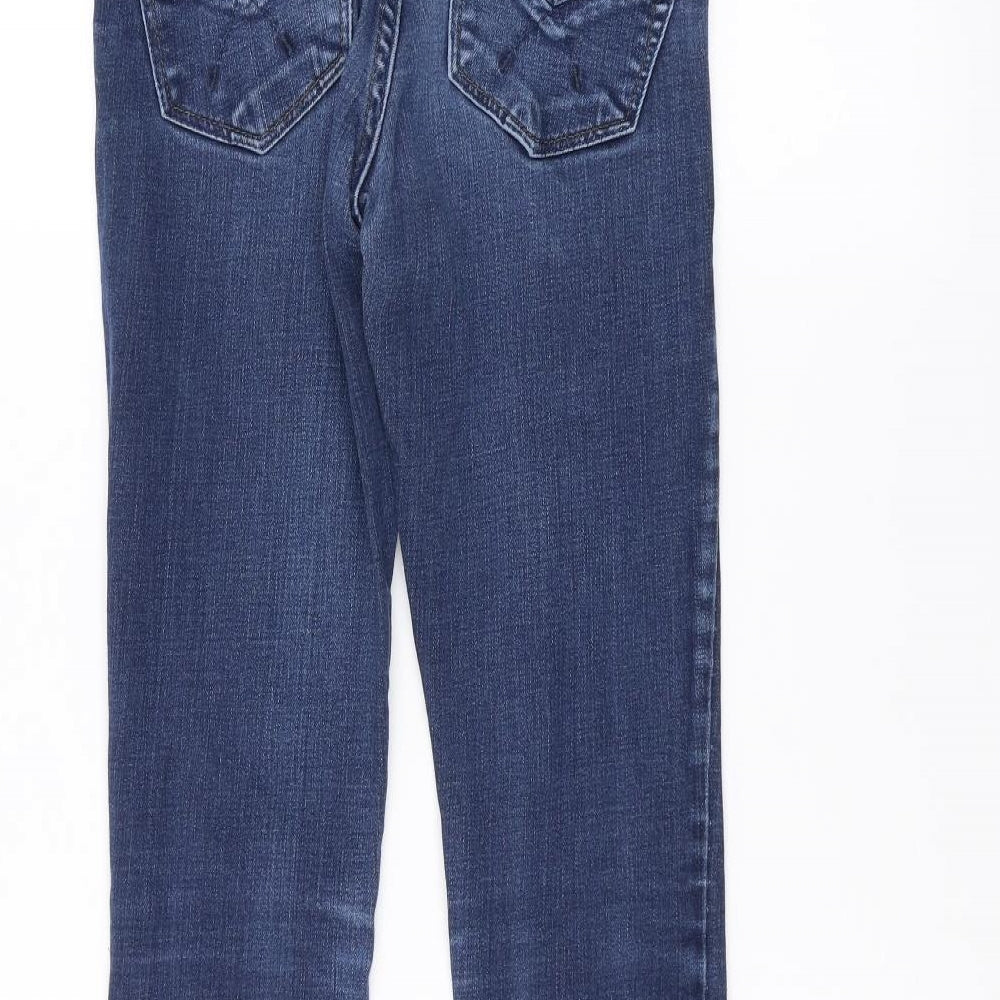 Topshop Womens Blue  Denim Skinny Jeans Size 25 L32 in