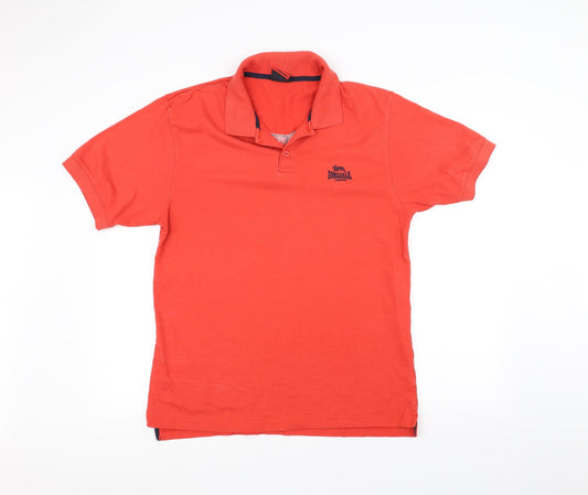 Lonsdale Mens Red    Polo Size L