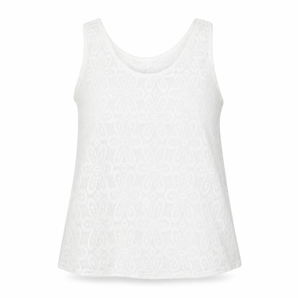 Select Womens White   Basic Tank Size 12