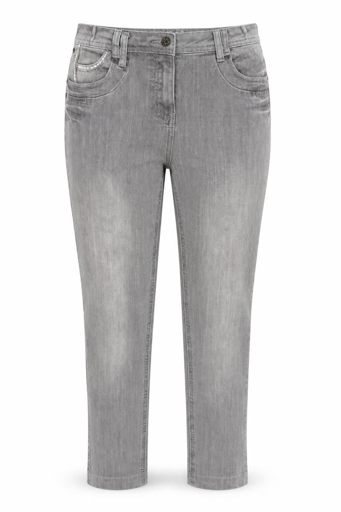 M&Co Womens Grey  Denim Skinny Jeans Size 12 L26 in