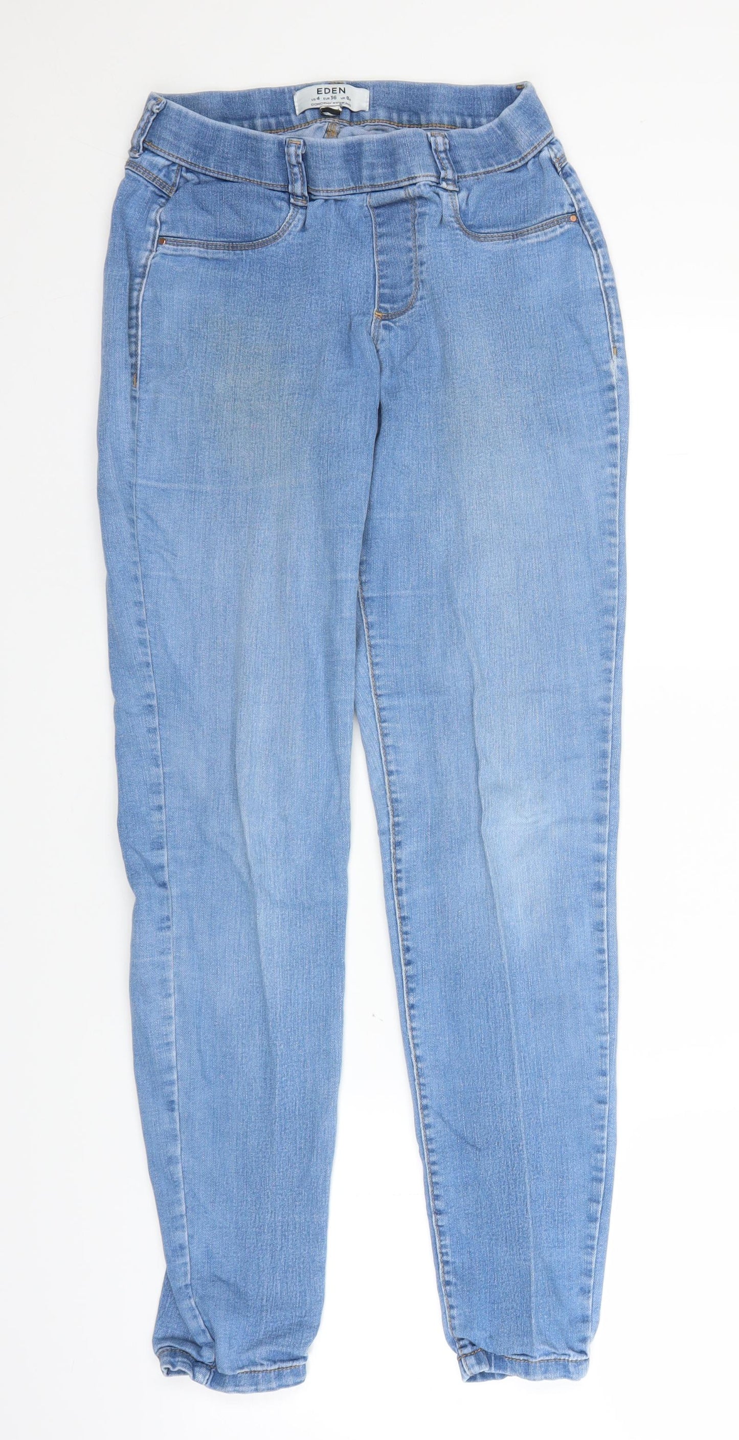 Eden Womens Blue  Denim Jegging Jeans Size 8 L29 in