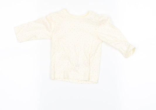 diney Girls Beige   Basic T-Shirt Size 3-6 Months