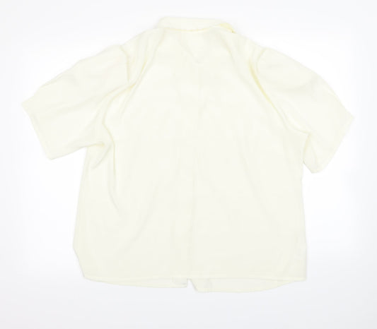 Preworn Womens Beige   Basic Blouse Size 18