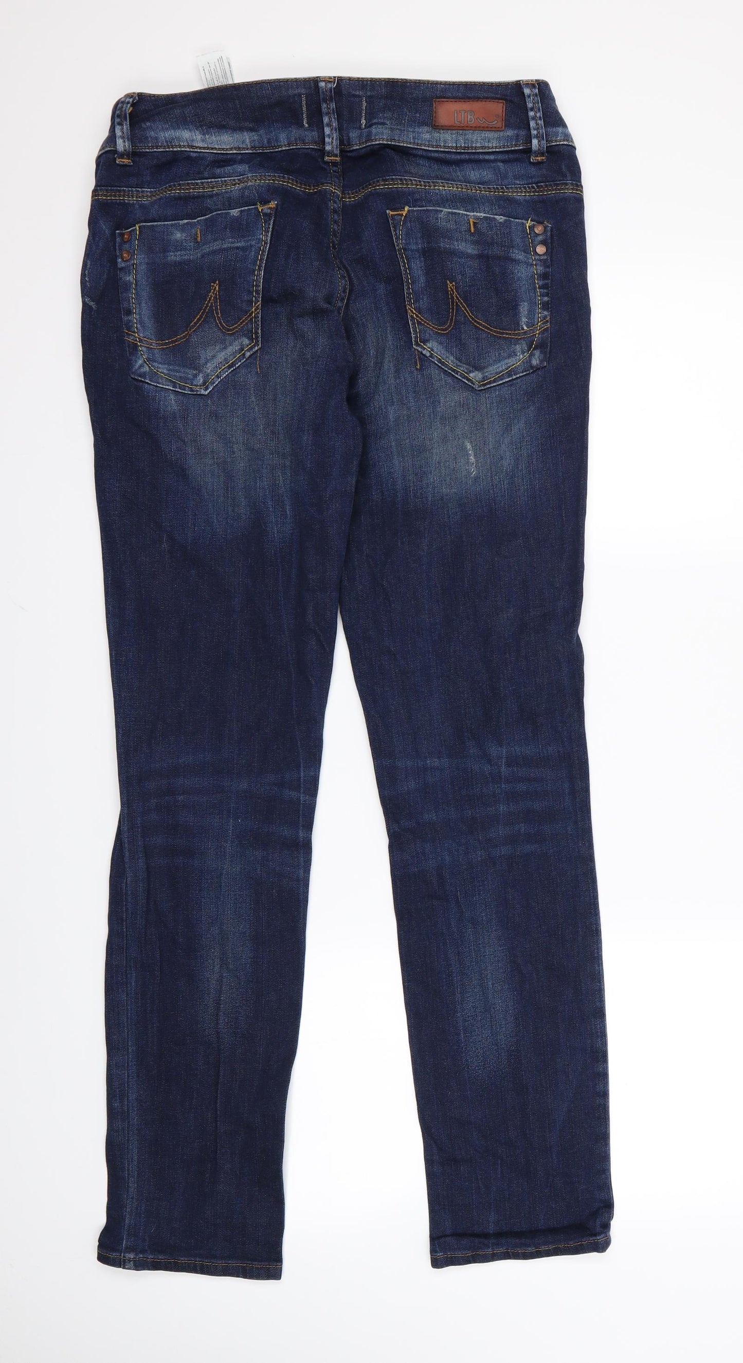 Preworn Womens Blue  Corduroy Bootcut Jeans Size 32 L28 in