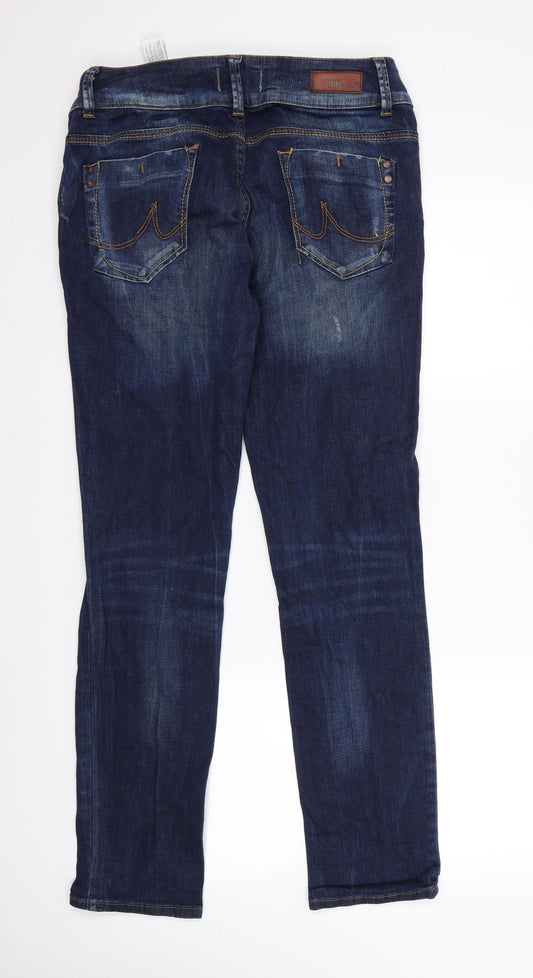 Preworn Womens Blue  Corduroy Bootcut Jeans Size 32 L28 in