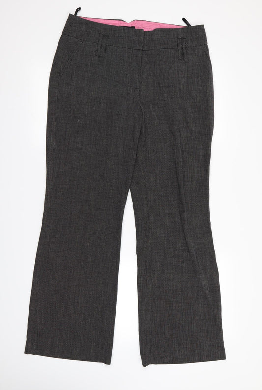 NEXT Womens Black Paisley  Rain Trousers Trousers Size 14 L26 in
