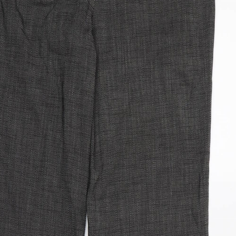 NEXT Womens Black Paisley  Rain Trousers Trousers Size 14 L26 in