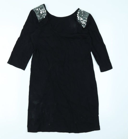 Dorothy Perkins Womens Black   Bodycon  Size 10