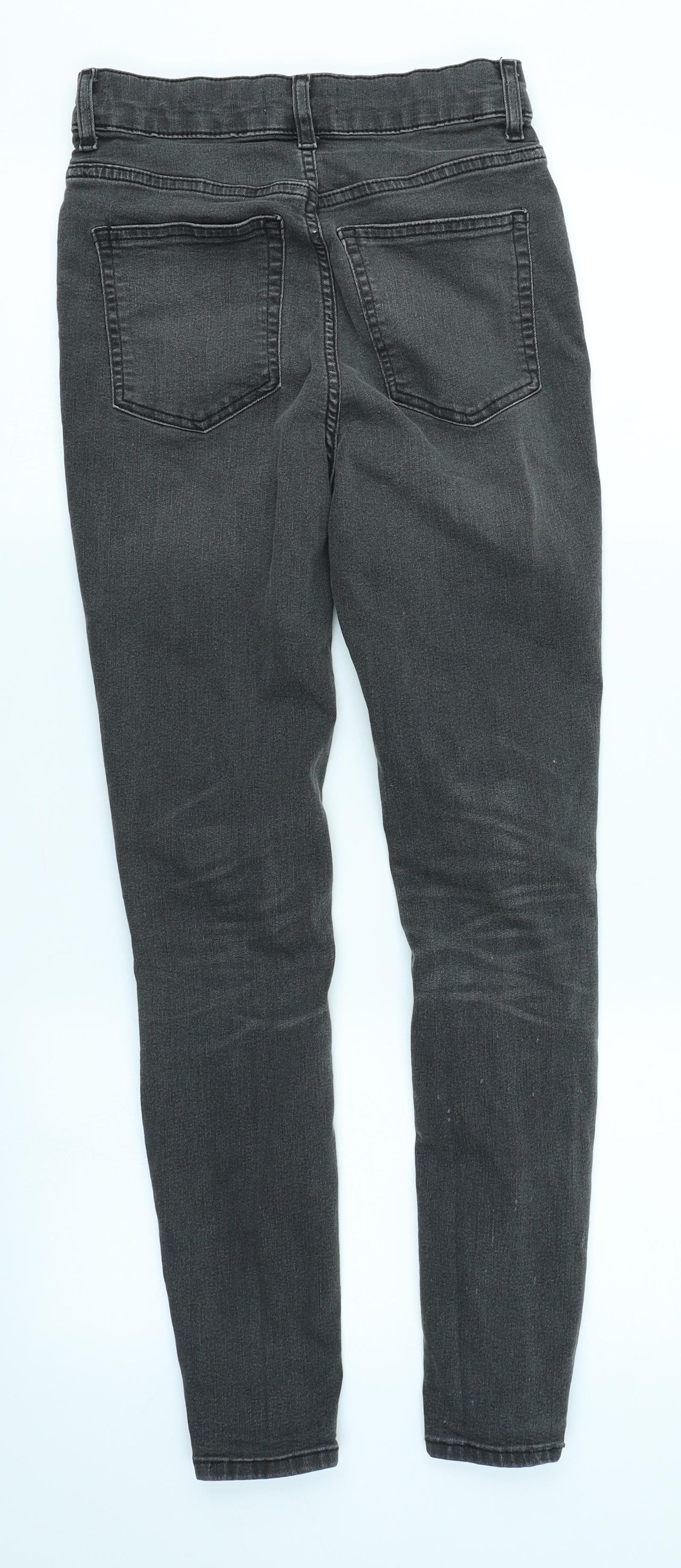 H&M Womens Grey  Denim Skinny Jeans Size 10 L28 in