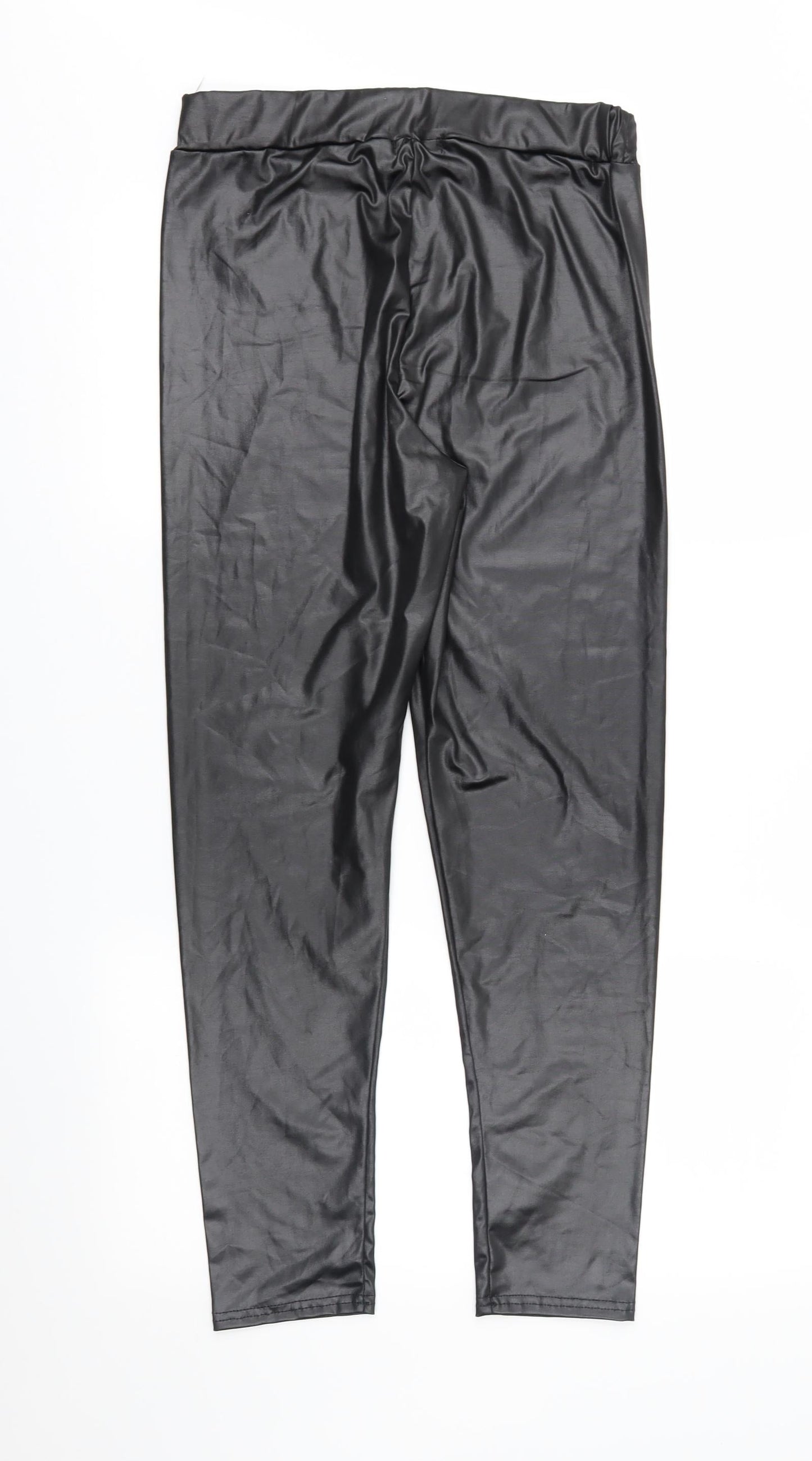 Boohoo Womens Black   Trousers  Size 12 L28 in