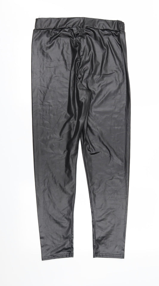 Boohoo Womens Black   Trousers  Size 12 L28 in